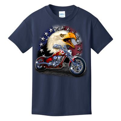 USA Chopper Bald Eagle Muscle Kids T-Shirt