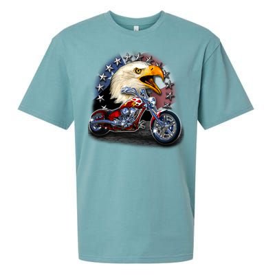 USA Chopper Bald Eagle Muscle Sueded Cloud Jersey T-Shirt