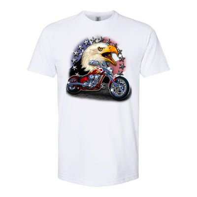 USA Chopper Bald Eagle Muscle Softstyle CVC T-Shirt