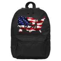 USA Country Flag 16 in Basic Backpack