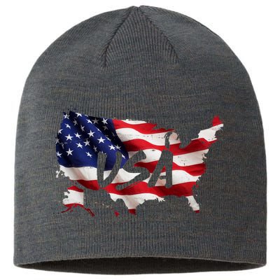 USA Country Flag Sustainable Beanie