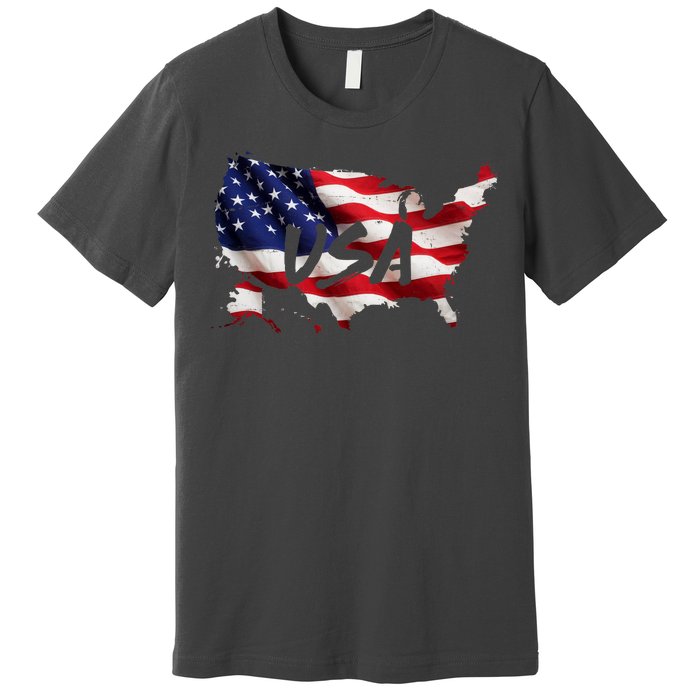 USA Country Flag Premium T-Shirt