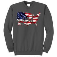 USA Country Flag Tall Sweatshirt