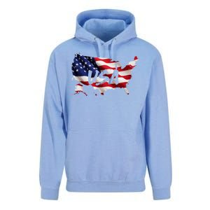 USA Country Flag Unisex Surf Hoodie