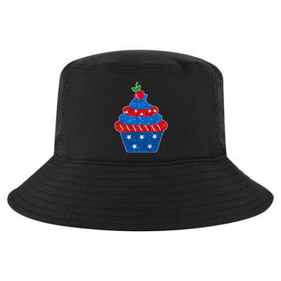 USA Cupcake Cherry On Top Cool Comfort Performance Bucket Hat