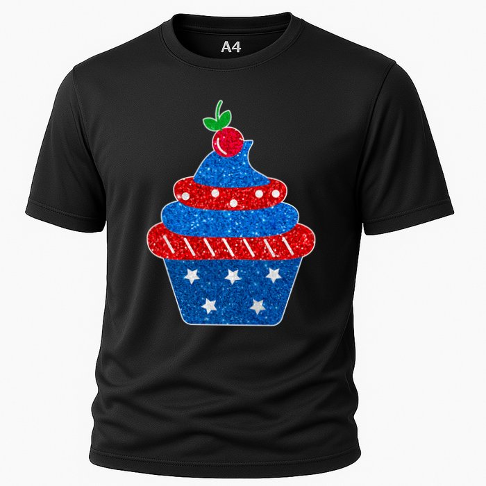 USA Cupcake Cherry On Top Cooling Performance Crew T-Shirt