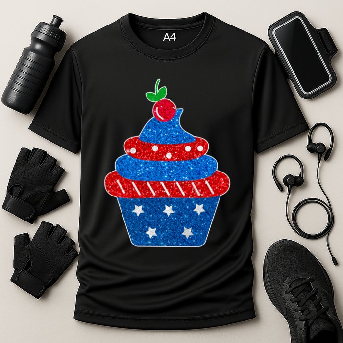 USA Cupcake Cherry On Top Cooling Performance Crew T-Shirt