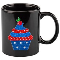 USA Cupcake Cherry On Top 11oz C Handle Ceramic Mug