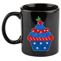 USA Cupcake Cherry On Top 11oz C Handle Ceramic Mug