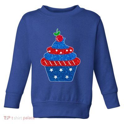 USA Cupcake Cherry On Top Toddler Sweatshirt