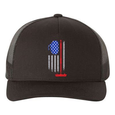 USA Curling Flag Yupoong Adult 5-Panel Trucker Hat