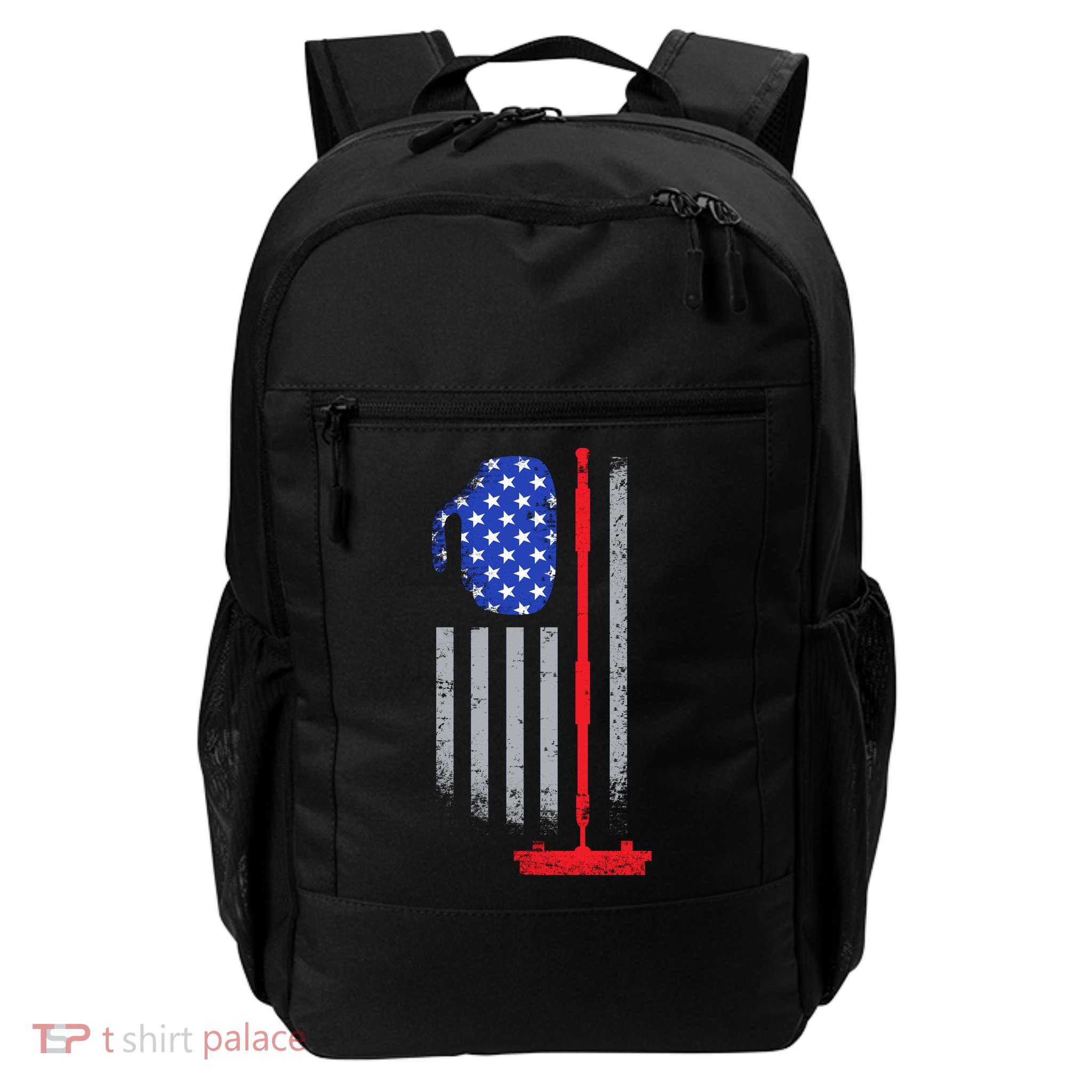 USA Curling Flag Backpack