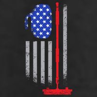 USA Curling Flag Golf Towel