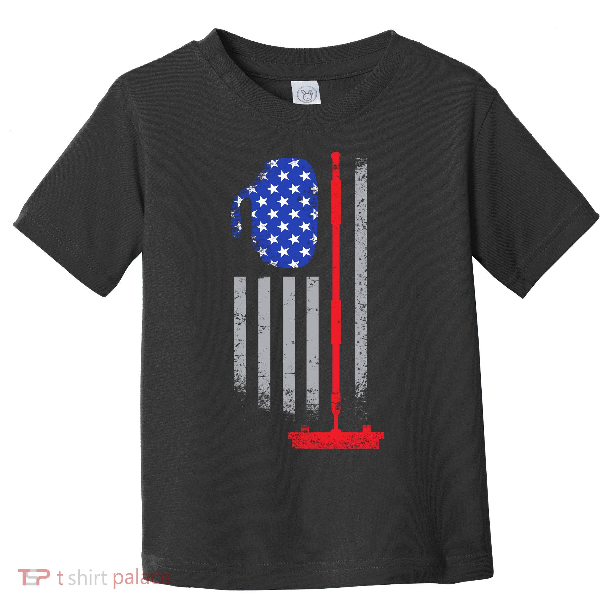 USA Curling Flag Toddler T-Shirt