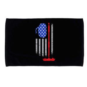 USA Curling Flag Microfiber Hand Towel