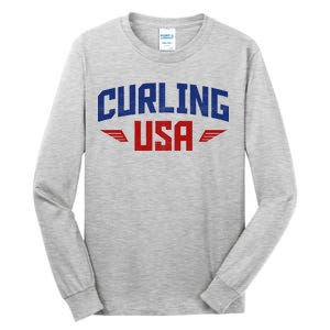 USA Curling Team Tall Long Sleeve T-Shirt