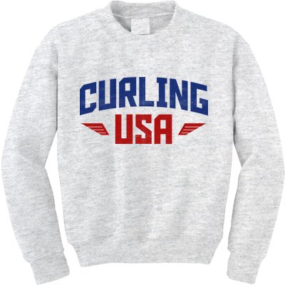 USA Curling Team Kids Sweatshirt