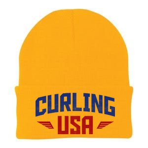 USA Curling Team Knit Cap Winter Beanie