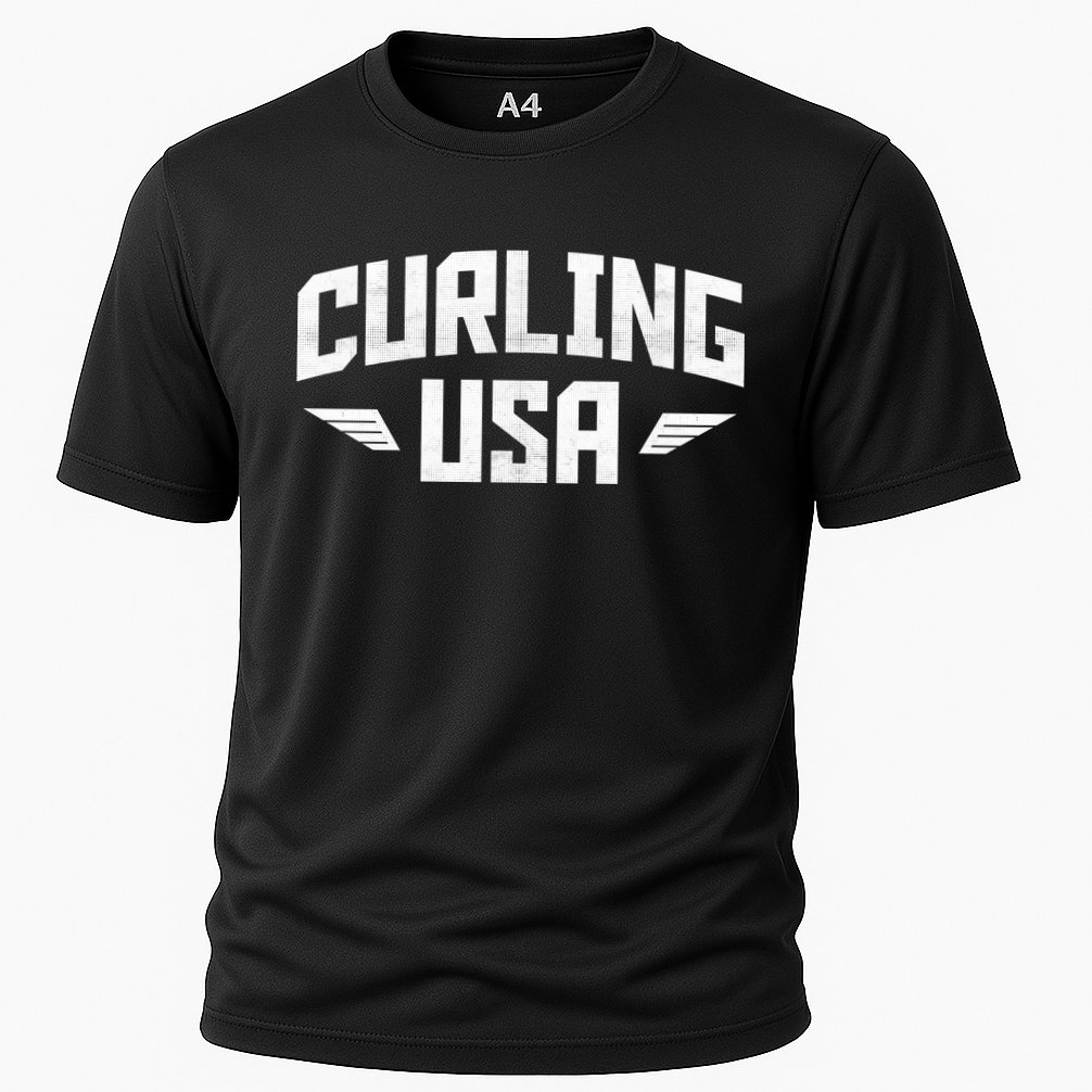 USA Curling Team Cooling Performance Crew T-Shirt