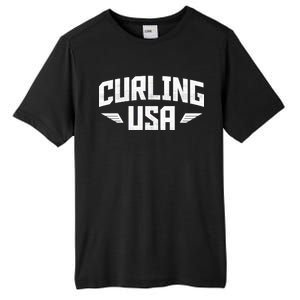 USA Curling Team Tall Fusion ChromaSoft Performance T-Shirt