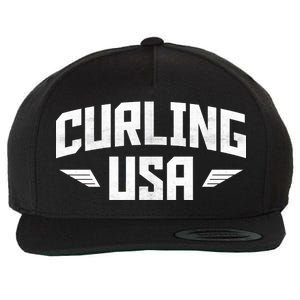 USA Curling Team Wool Snapback Cap