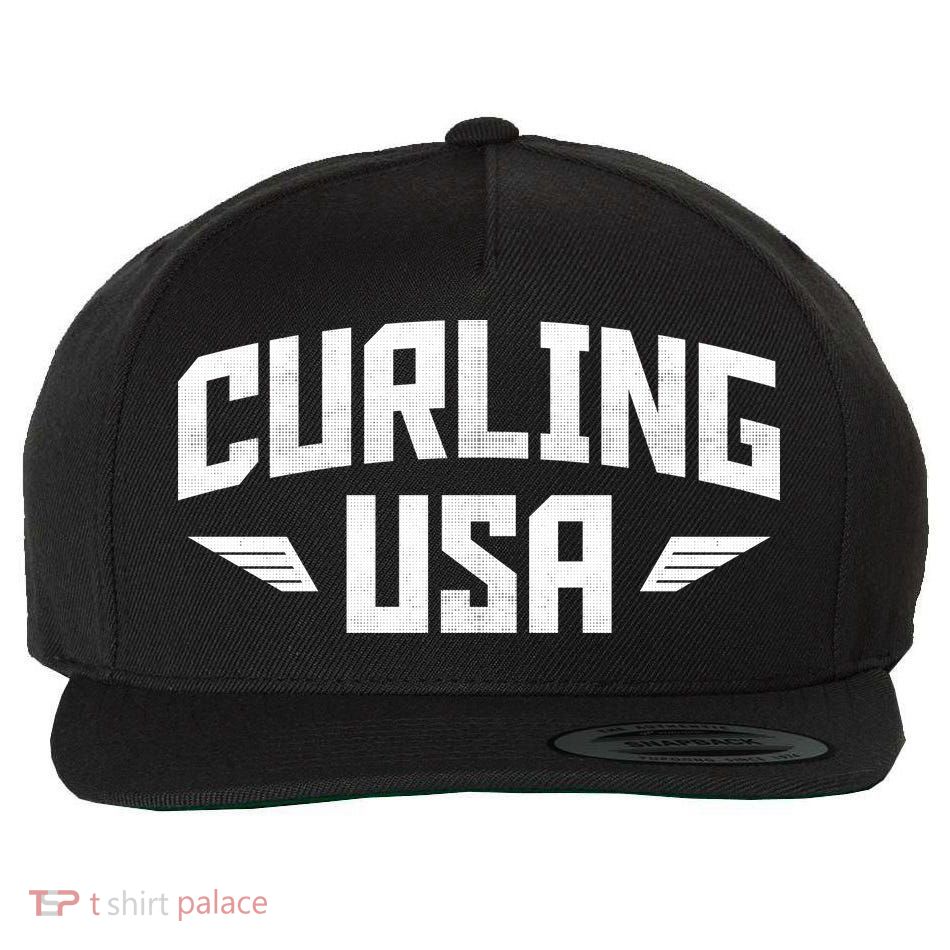 USA Curling Team Wool Snapback Cap