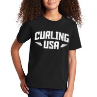 USA Curling Team Kids T-Shirt