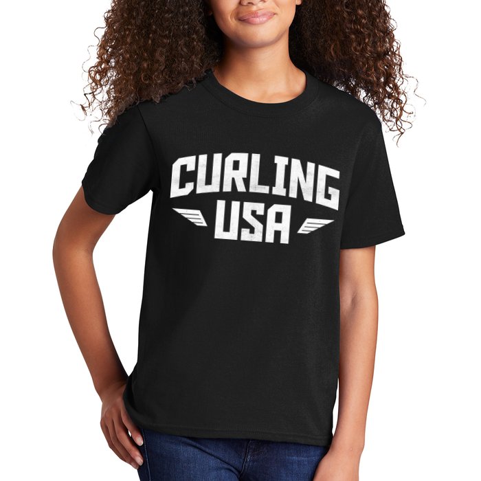 USA Curling Team Kids T-Shirt