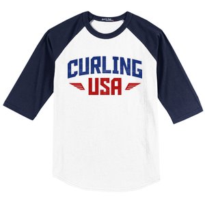 USA Curling Team Baseball Sleeve Shirt