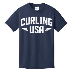 USA Curling Team Kids T-Shirt