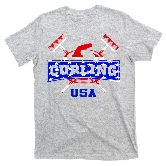 USA Curling Team Champs Winter Sports Games T-Shirt