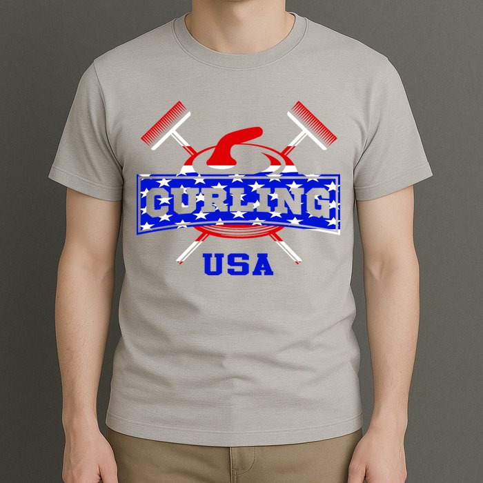 USA Curling Team Champs Winter Sports Games T-Shirt