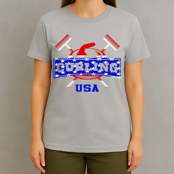 USA Curling Team Champs Winter Sports Games T-Shirt