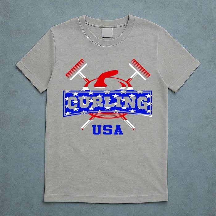 USA Curling Team Champs Winter Sports Games T-Shirt