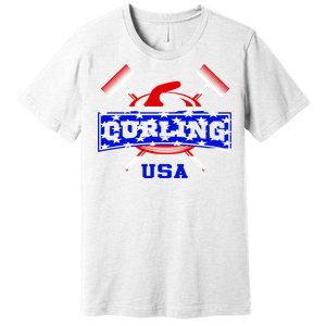 USA Curling Team Champs Winter Sports Games Premium T-Shirt