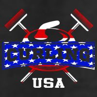 USA Curling Team Champs Winter Sports Games Adult Drive Performance Visor