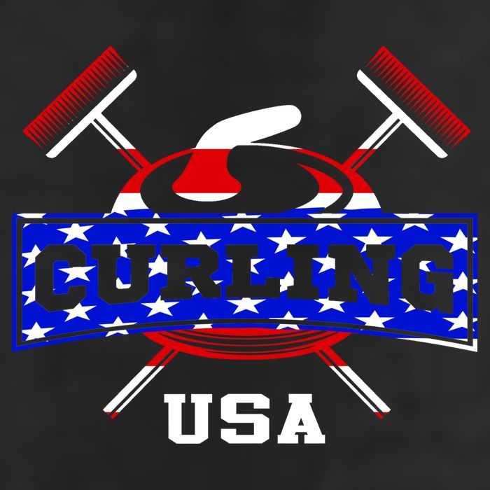 USA Curling Team Champs Winter Sports Games Adult Drive Performance Visor