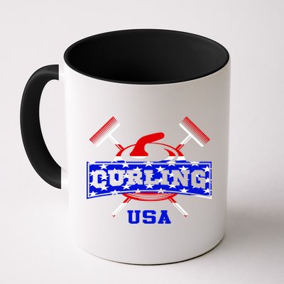 USA Curling Team Champs Winter Sports Games Mug