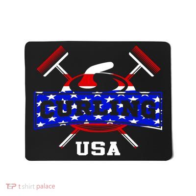 USA Curling Team Champs Winter Sports Games Mousepad