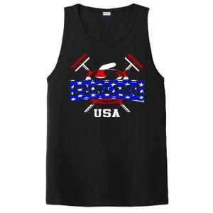 USA Curling Team Champs Winter Sports Games PosiCharge Competitor Tank