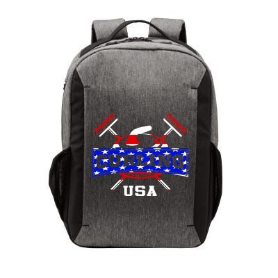 USA Curling Team Champs Winter Sports Games Vector Backpack