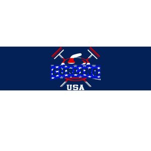 USA Curling Team Champs Winter Sports Games Bumper Sticker