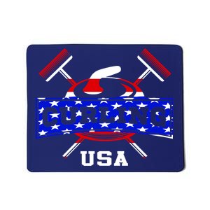 USA Curling Team Champs Winter Sports Games Mousepad