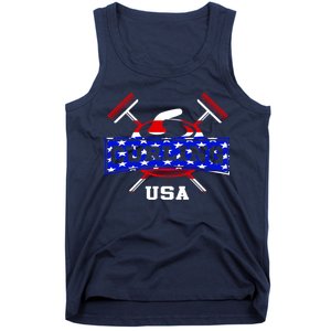 USA Curling Team Champs Winter Sports Games Tank Top