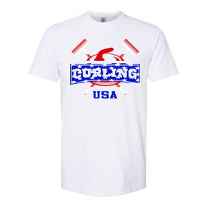 USA Curling Team Champs Winter Sports Games Softstyle CVC T-Shirt