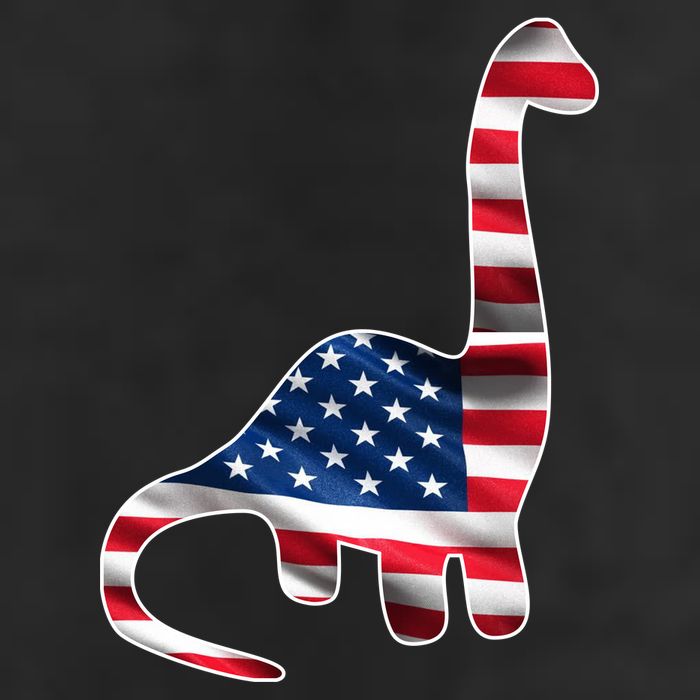 USA Dinosaur American Flag Adult Drive Performance Visor