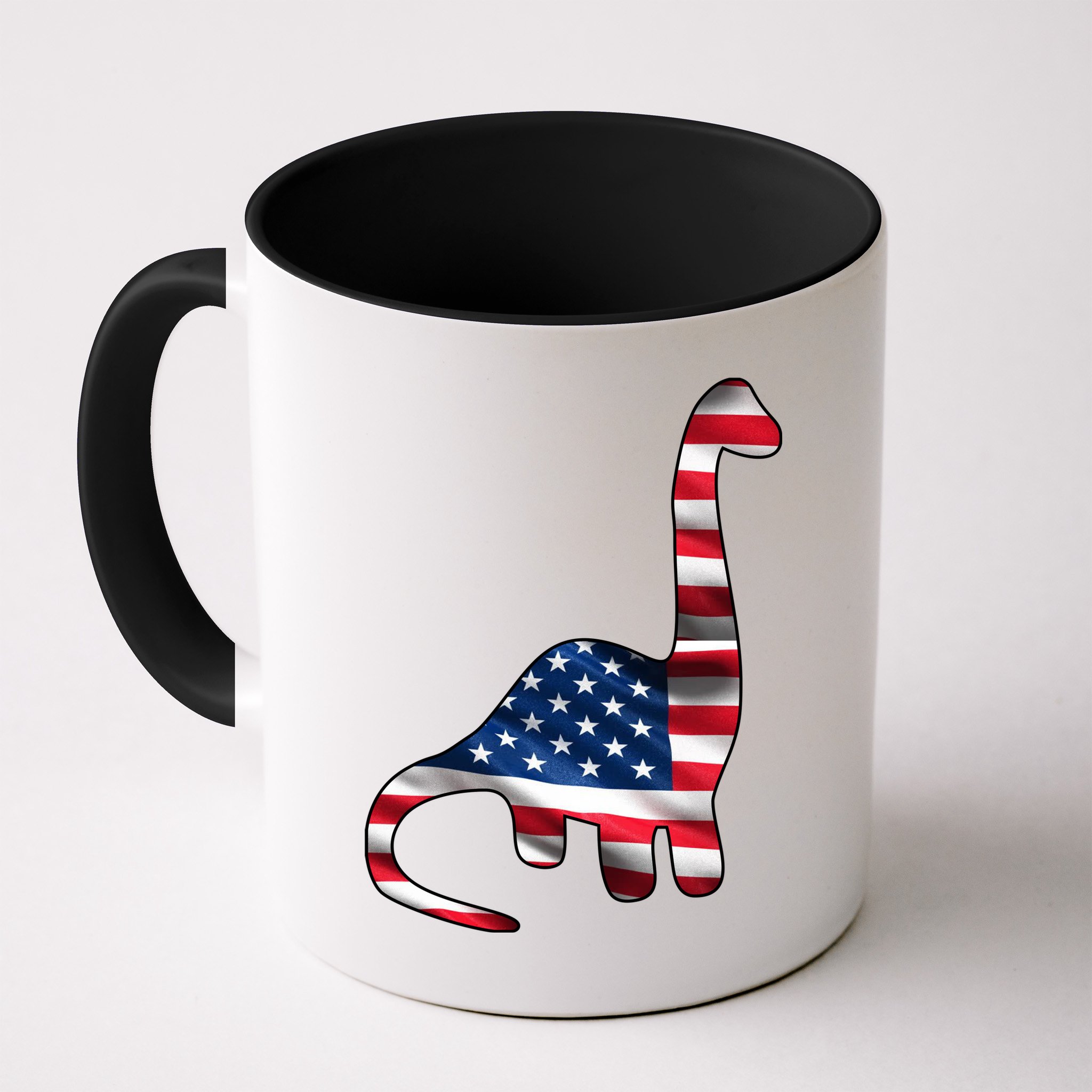USA Dinosaur American Flag Mug