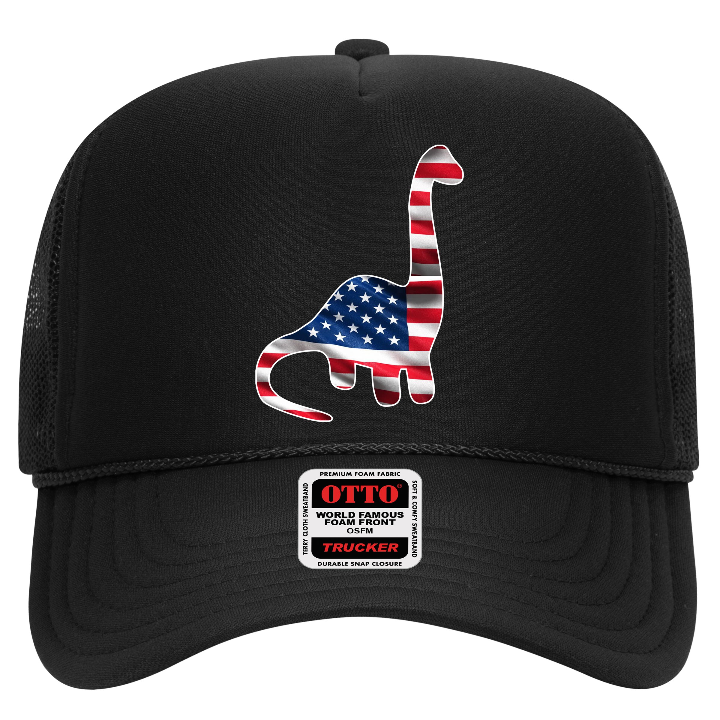 USA Dinosaur American Flag Hat