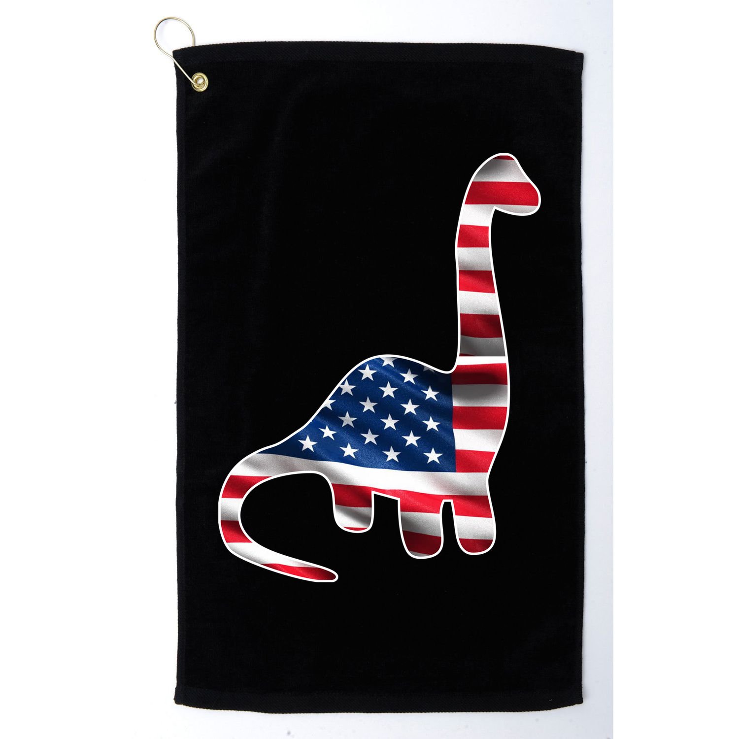 USA Dinosaur American Flag Golf Towel