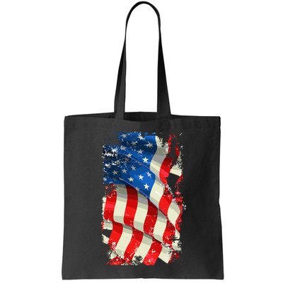 USA Distressed Waving American Flag Bag